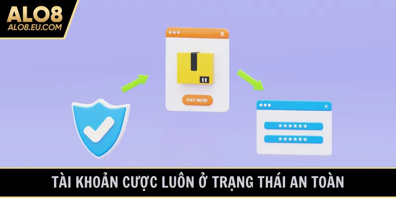 Tài khoản cược luôn ở trạng thái an toàn