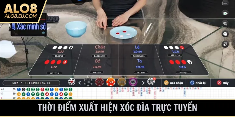 Thời điểm xuất hiện xóc đĩa trực tuyến